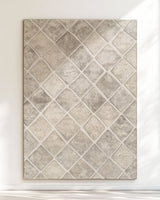 Soft Woven Diamond Rug | Nature - Inspired Rug by districtoasis