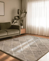 Soft Woven Diamond Rug | Nature - Inspired Rug by districtoasis