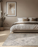 Soft Woven Diamond Rug | Nature - Inspired Rug by districtoasis