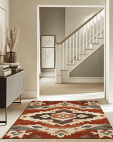 Sun - Faded Western Heritage Rug | Nature - Inspired Rug by districtoasis
