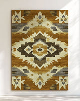 Sun - Faded Western Heritage Rug | Nature - Inspired Rug by districtoasis