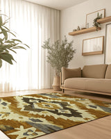 Sun - Faded Western Heritage Rug | Nature - Inspired Rug by districtoasis