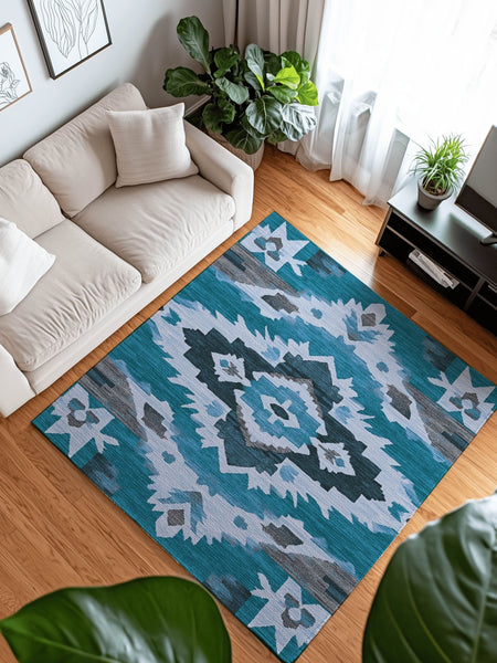 Sun - Faded Western Heritage Rug | Nature - Inspired Rug by districtoasis