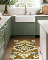 Sun - Faded Western Heritage Rug | Nature - Inspired Rug by districtoasis