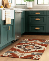Sun - Faded Western Heritage Rug | Nature - Inspired Rug by districtoasis