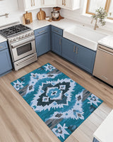 Sun - Faded Western Heritage Rug | Nature - Inspired Rug by districtoasis