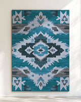 Sun - Faded Western Heritage Rug | Nature - Inspired Rug by districtoasis