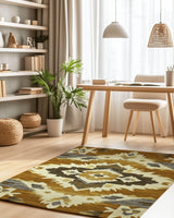 Sun - Faded Western Heritage Rug | Nature - Inspired Rug by districtoasis