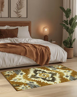 Sun - Faded Western Heritage Rug | Nature - Inspired Rug by districtoasis