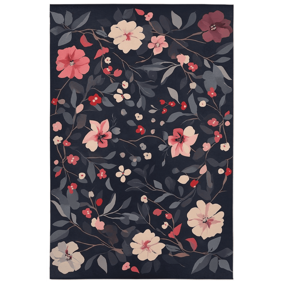 Timeless Bloom Rug – Elegant Floral Design, Soft & Refined | Nature - Inspired Rug by districtoasis