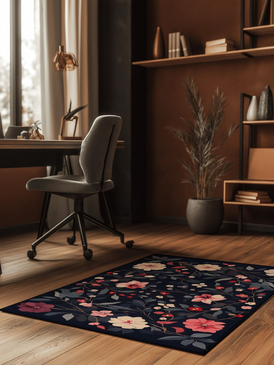 Timeless Bloom Rug – Elegant Floral Design, Soft & Refined | Nature - Inspired Rug by districtoasis