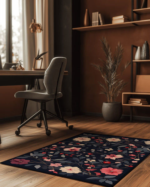 Timeless Bloom Rug – Elegant Floral Design, Soft & Refined | Nature - Inspired Rug by districtoasis