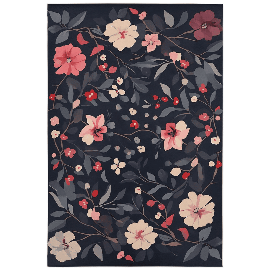 Timeless Bloom Rug – Elegant Floral Design, Soft & Refined | Nature - Inspired Rug by districtoasis