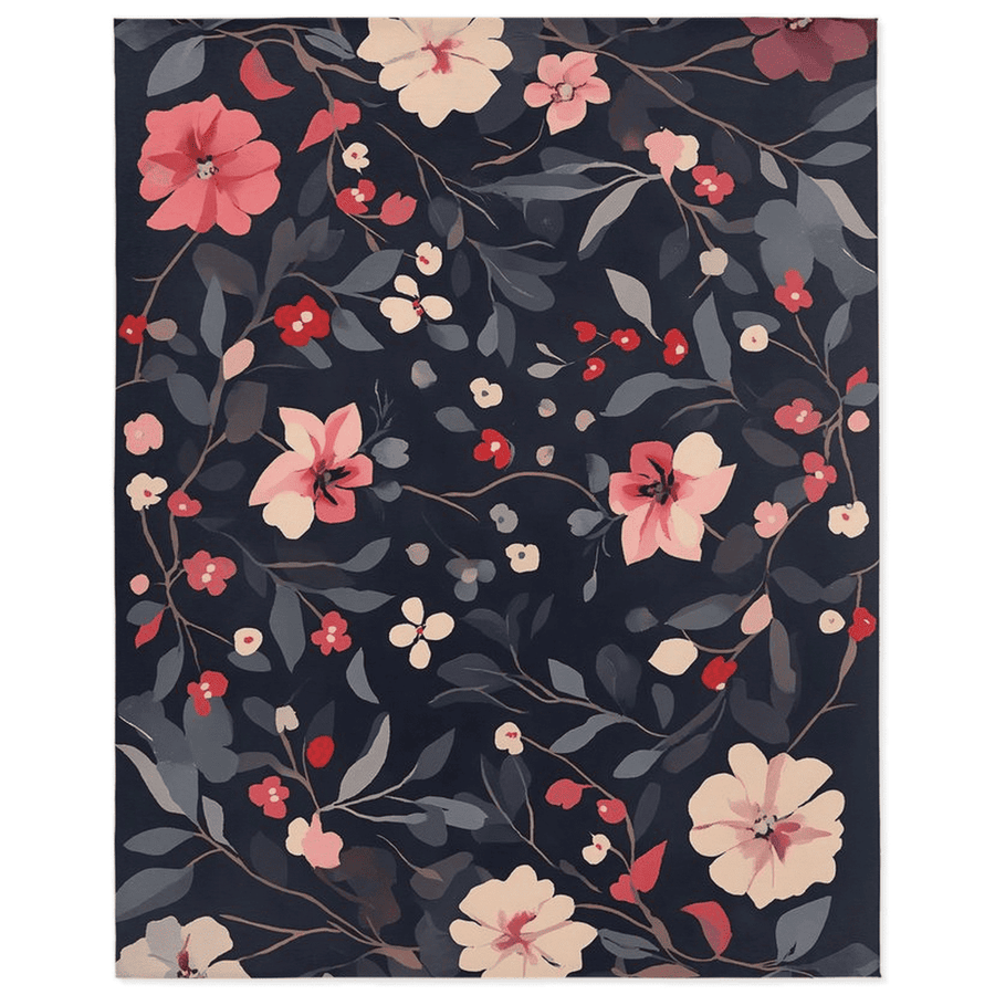 Timeless Bloom Rug – Elegant Floral Design, Soft & Refined | Nature - Inspired Rug by districtoasis