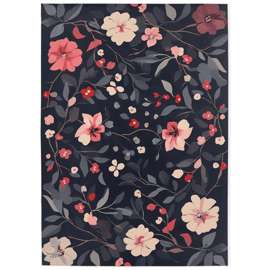 Timeless Bloom Rug – Elegant Floral Design, Soft & Refined | Nature - Inspired Rug by districtoasis