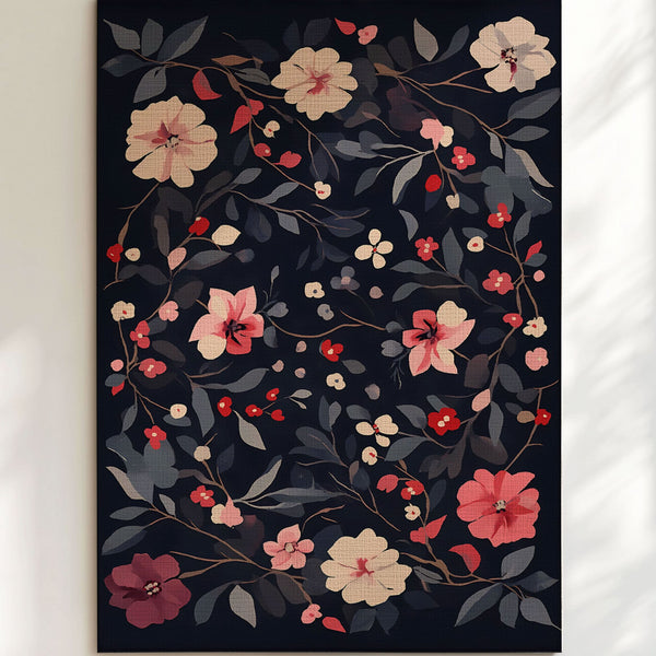 Timeless Bloom Rug – Elegant Floral Design, Soft & Refined