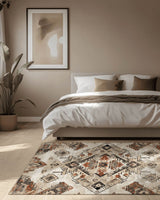 Timeworn Aztec Tapestry Rug | Nature - Inspired Rug by districtoasis
