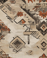 Timeworn Aztec Tapestry Rug | Nature - Inspired Rug by districtoasis