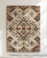 Timeworn Aztec Tapestry Rug | Nature - Inspired Rug by districtoasis