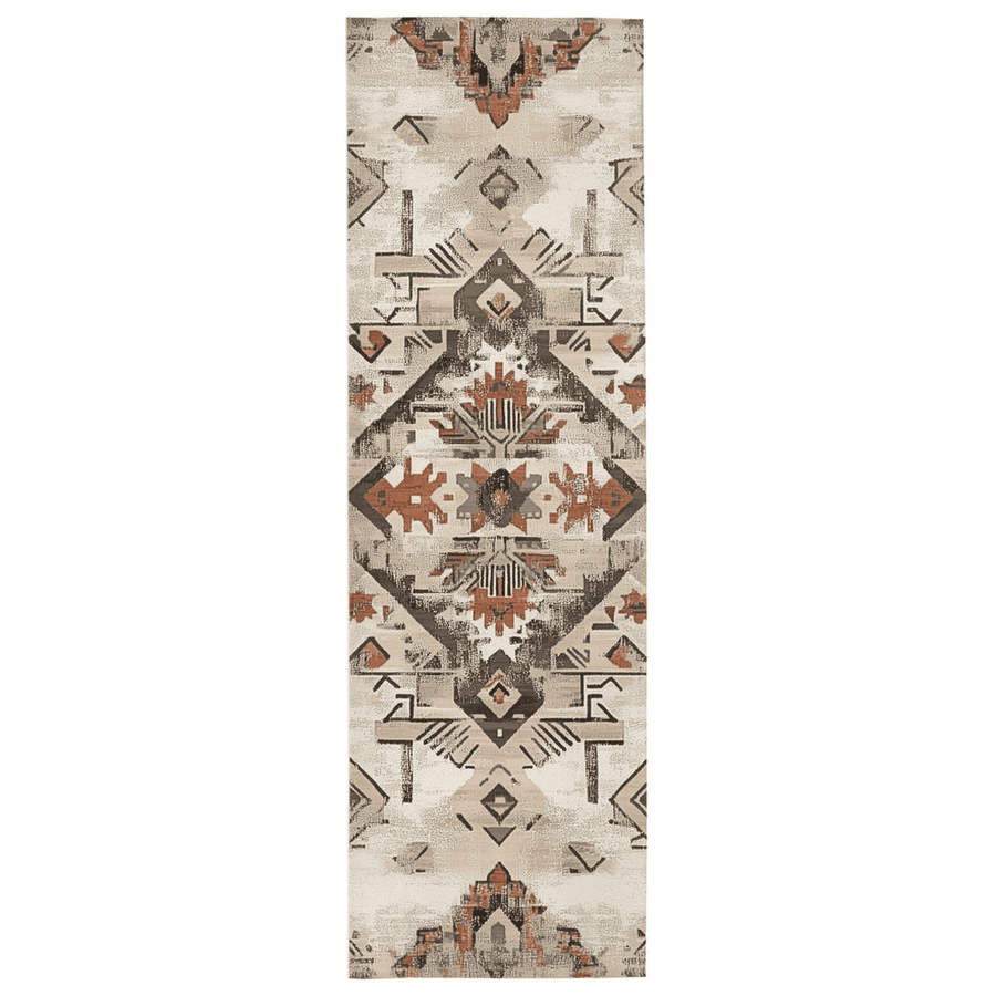 Timeworn Aztec Tapestry Rug – Aged Tribal Elegance, Soft & Durable | Nature - Inspired Rug by districtoasis