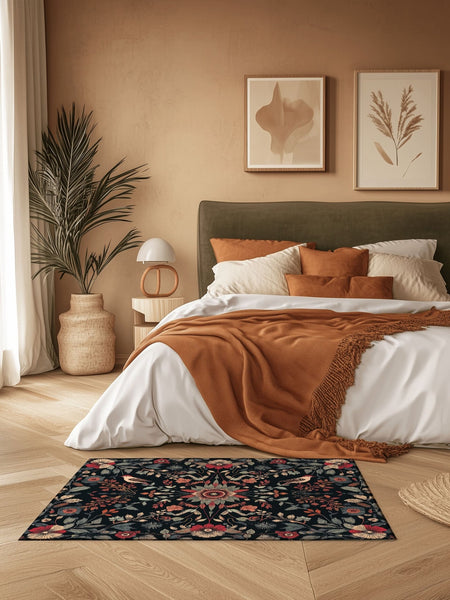 Twilight Canopy Rug – Mystical Forest Design, Soft & Durable | Nature - Inspired Rug by districtoasis
