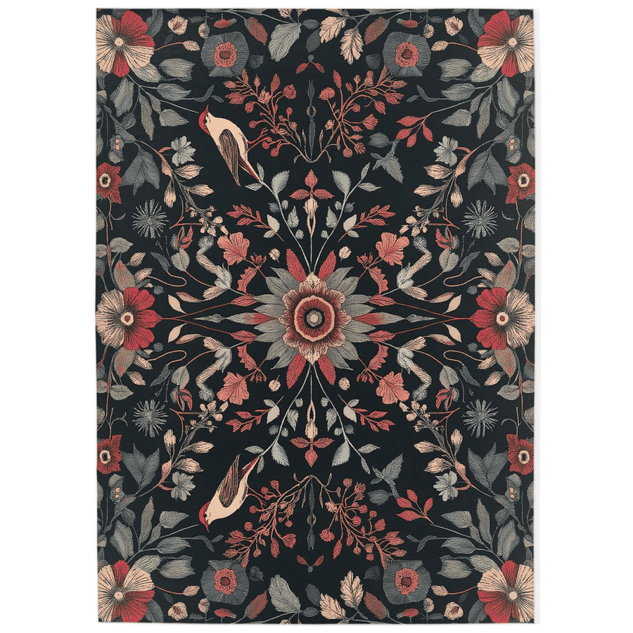 Twilight Canopy Rug – Mystical Forest Design, Soft & Durable | Nature - Inspired Rug by districtoasis