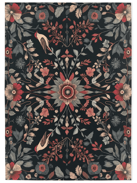 Twilight Canopy Rug – Mystical Forest Design, Soft & Durable | Nature - Inspired Rug by districtoasis