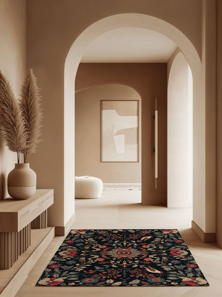 Twilight Canopy Rug – Mystical Forest Design, Soft & Durable | Nature - Inspired Rug by districtoasis