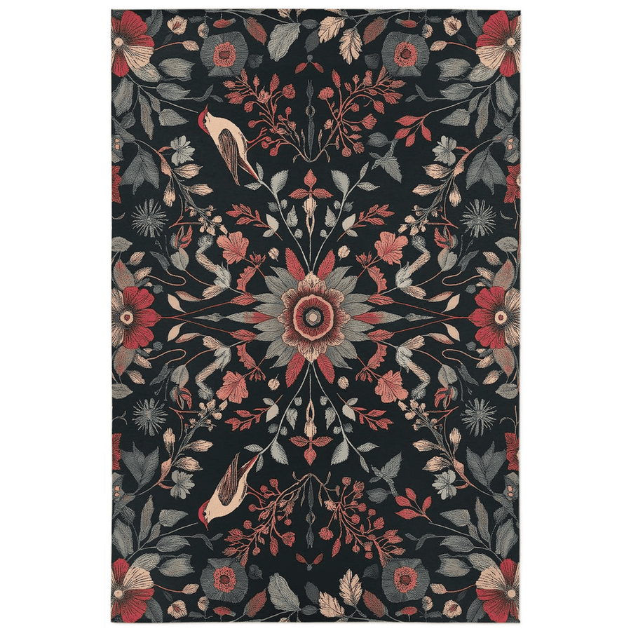 Twilight Canopy Rug – Mystical Forest Design, Soft & Durable | Nature - Inspired Rug by districtoasis