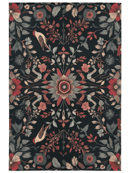Twilight Canopy Rug – Mystical Forest Design, Soft & Durable | Nature - Inspired Rug by districtoasis