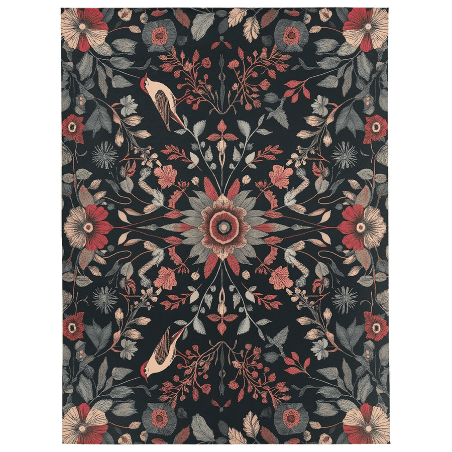Twilight Canopy Rug – Mystical Forest Design, Soft & Durable | Nature - Inspired Rug by districtoasis