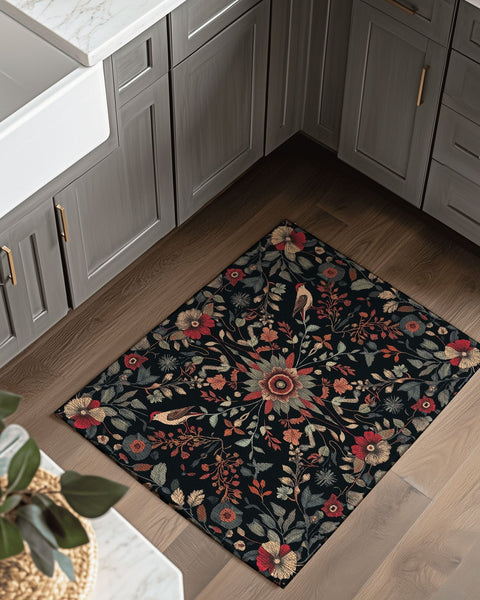 Twilight Canopy Rug – Mystical Forest Design, Soft & Durable | Nature - Inspired Rug by districtoasis