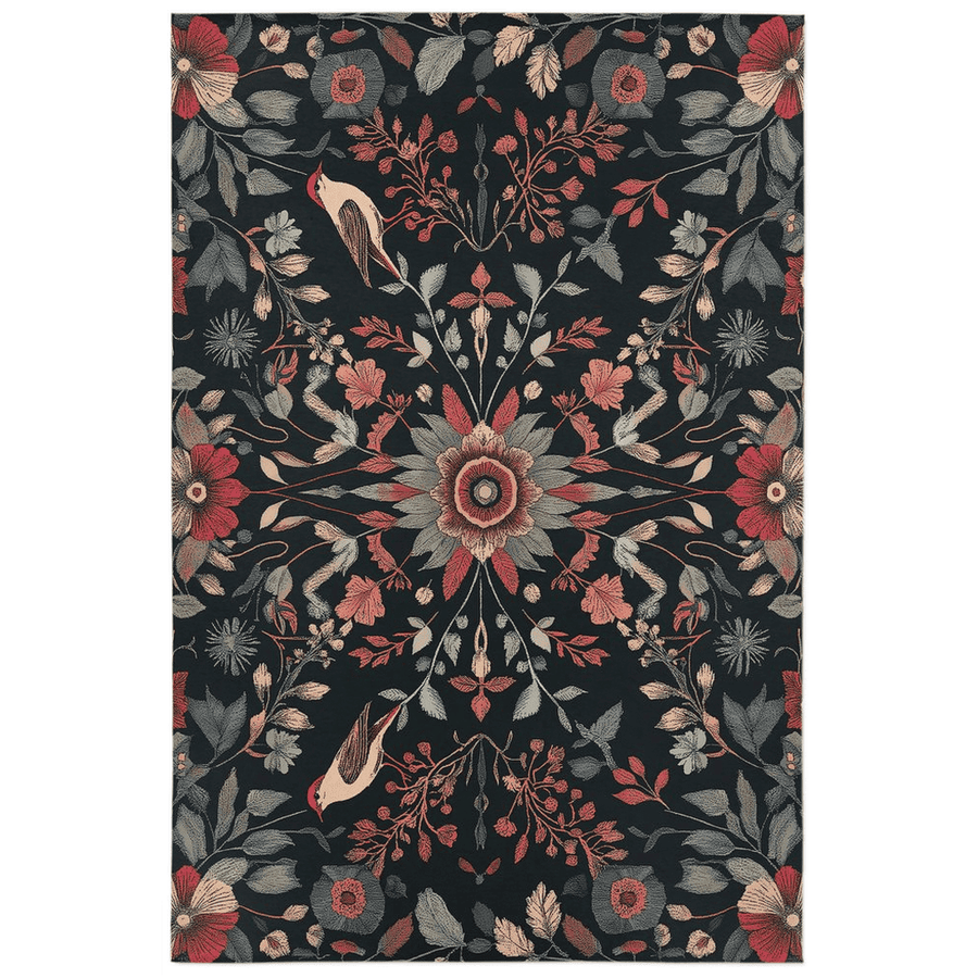 Twilight Canopy Rug – Mystical Forest Design, Soft & Durable | Nature - Inspired Rug by districtoasis
