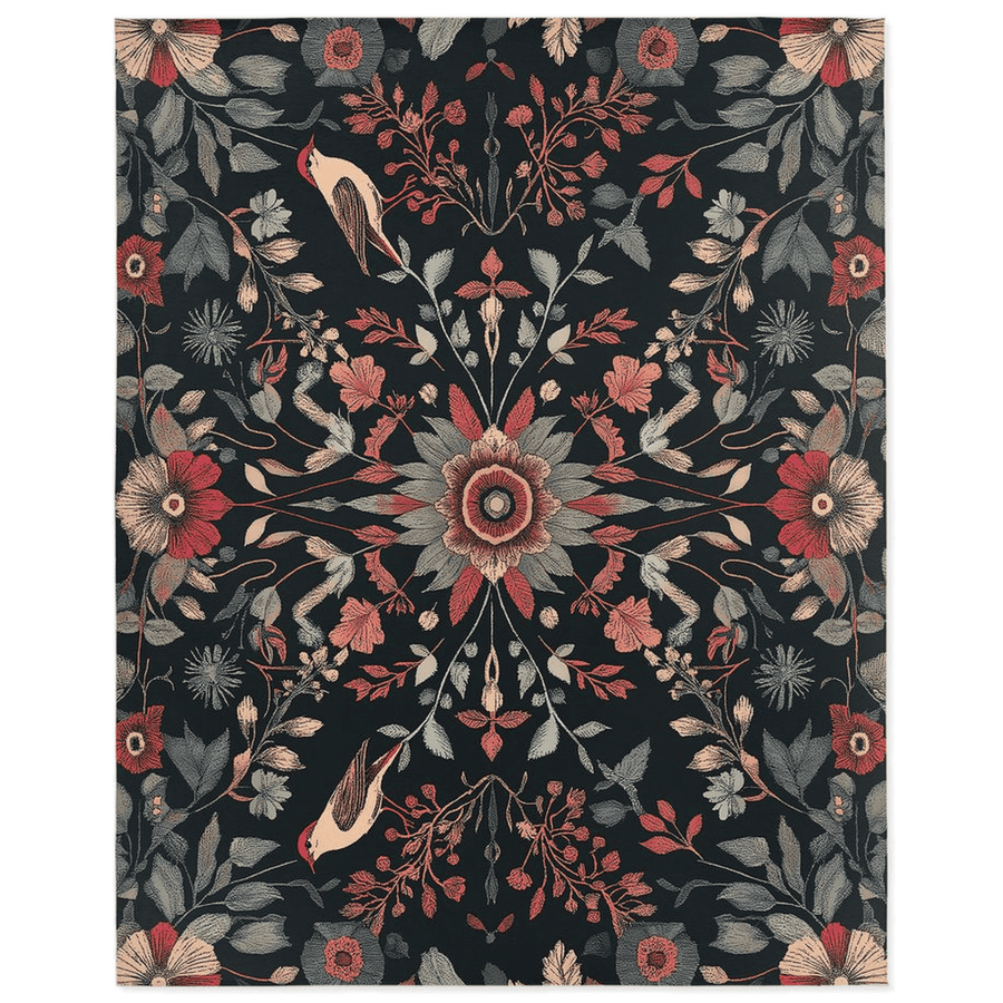 Twilight Canopy Rug – Mystical Forest Design, Soft & Durable | Nature - Inspired Rug by districtoasis