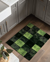 Verdant Grid Rug – Elegant Grid Patterns, Premium Quality | Nature - Inspired Rug by districtoasis