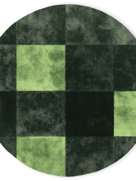 Verdant Grid Rug – Elegant Grid Patterns, Premium Quality | Nature - Inspired Rug by districtoasis