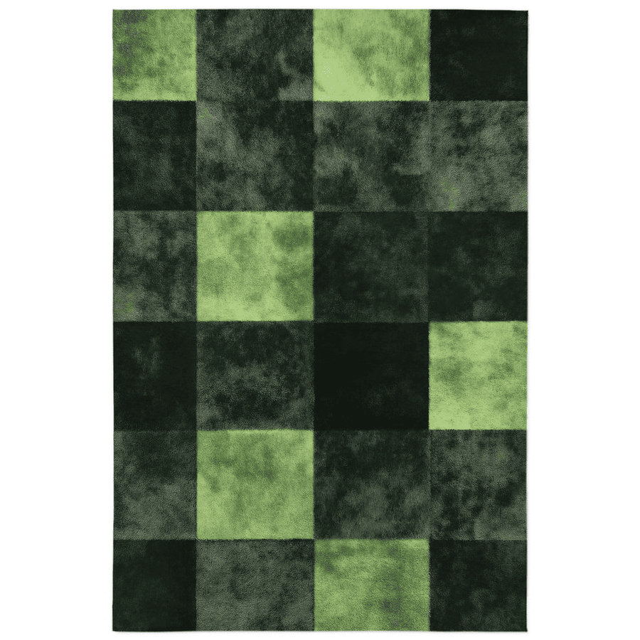 Verdant Grid Rug – Elegant Grid Patterns, Premium Quality | Nature - Inspired Rug by districtoasis