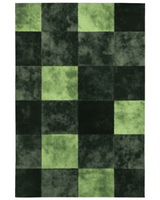 Verdant Grid Rug – Elegant Grid Patterns, Premium Quality | Nature - Inspired Rug by districtoasis