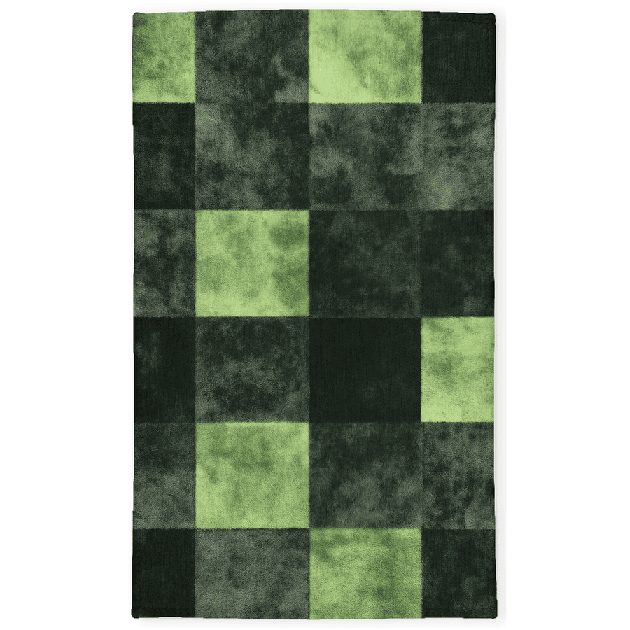 Verdant Grid Rug – Elegant Grid Patterns, Premium Quality | Nature - Inspired Rug by districtoasis