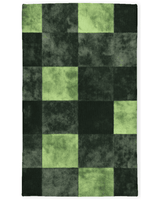 Verdant Grid Rug – Elegant Grid Patterns, Premium Quality | Nature - Inspired Rug by districtoasis