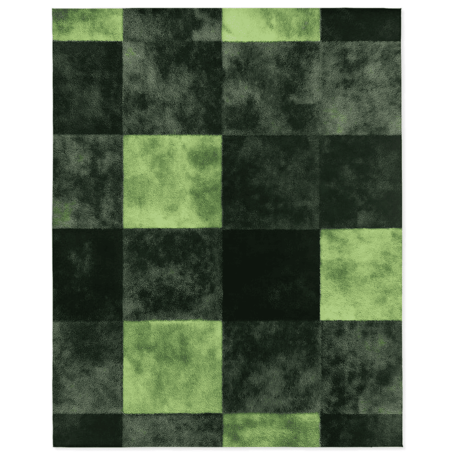 Verdant Grid Rug – Elegant Grid Patterns, Premium Quality | Nature - Inspired Rug by districtoasis