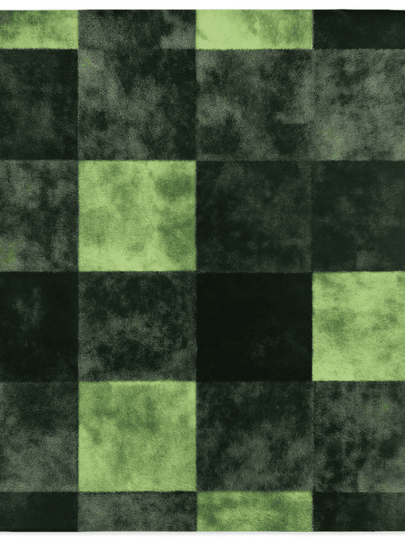 Verdant Grid Rug – Elegant Grid Patterns, Premium Quality | Nature - Inspired Rug by districtoasis
