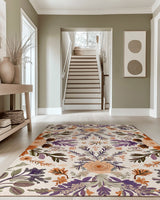 Verdant Harmony Rug – Floral Polish Meadow Design, Soft & Durable | Nature - Inspired Rug by districtoasis