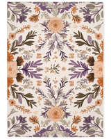 Verdant Harmony Rug – Floral Polish Meadow Design, Soft & Durable | Nature - Inspired Rug by districtoasis