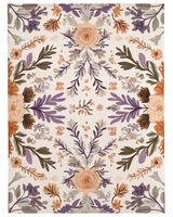 Verdant Harmony Rug – Floral Polish Meadow Design, Soft & Durable | Nature - Inspired Rug by districtoasis