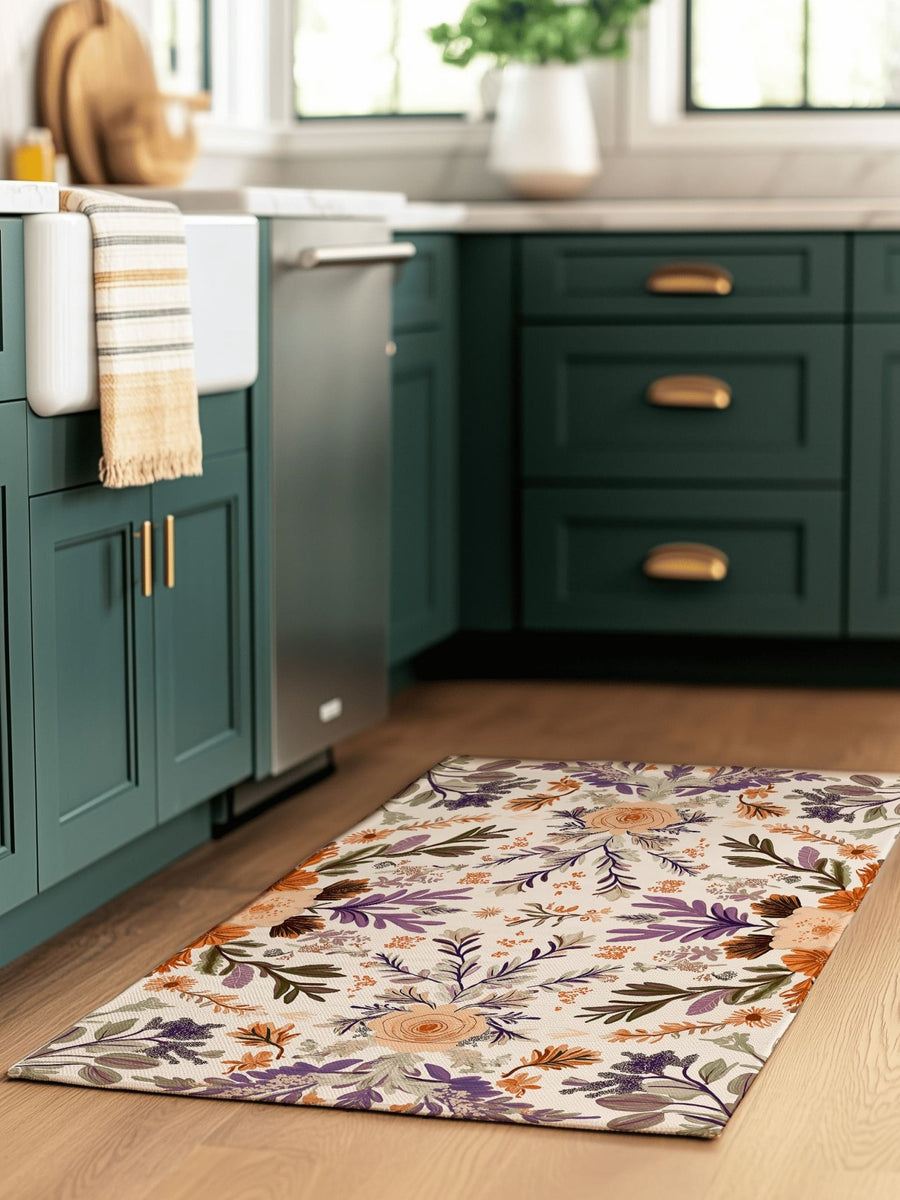 Verdant Harmony Rug – Floral Polish Meadow Design, Soft & Durable | Nature - Inspired Rug by districtoasis