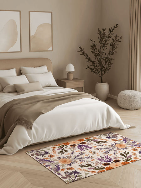 Verdant Harmony Rug – Floral Polish Meadow Design, Soft & Durable | Nature - Inspired Rug by districtoasis