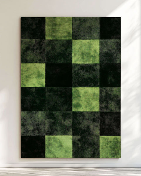 Verdant Grid Rug – Elegant Grid Patterns