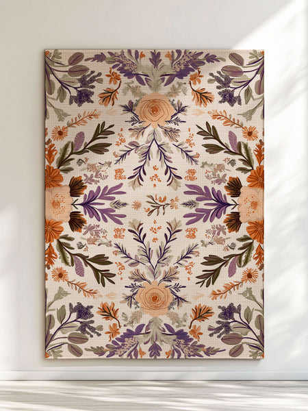 Verdant Harmony Rug – Floral Polish Meadow Design