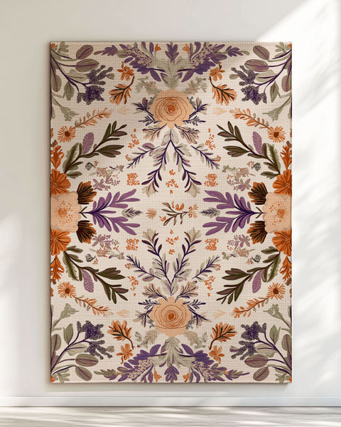 Verdant Harmony Rug – Floral Polish Meadow Design